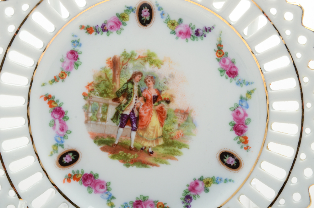 German Porcelain Courtship Plates
