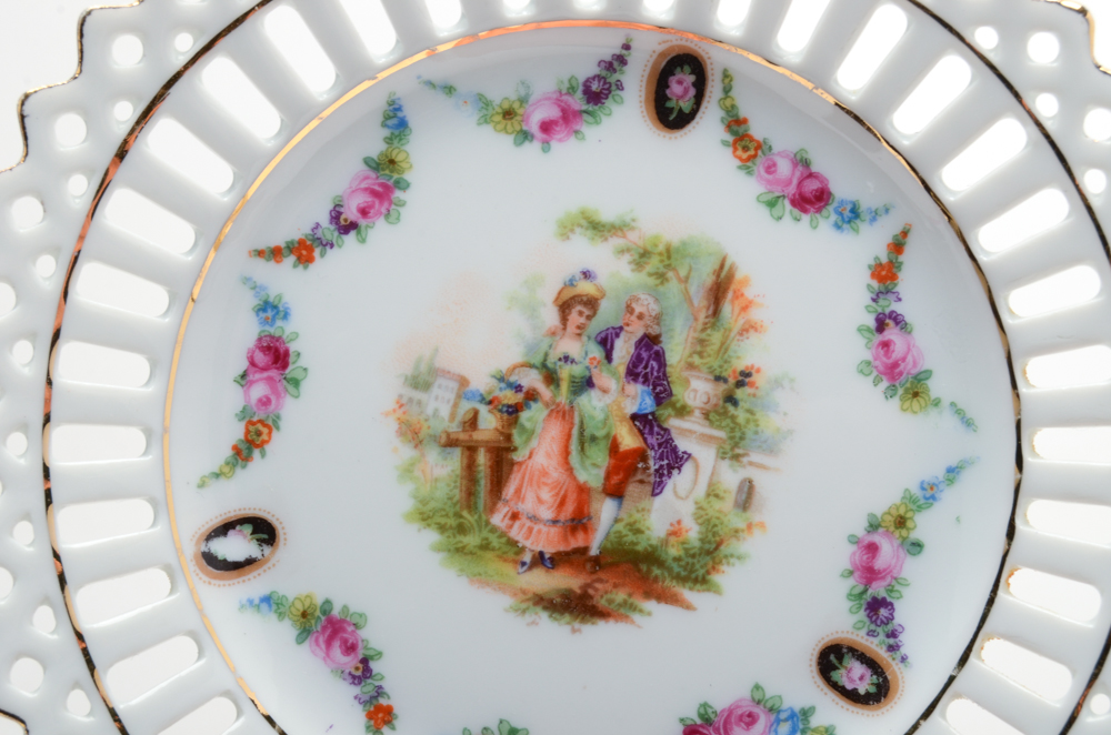 German Porcelain Courtship Plates