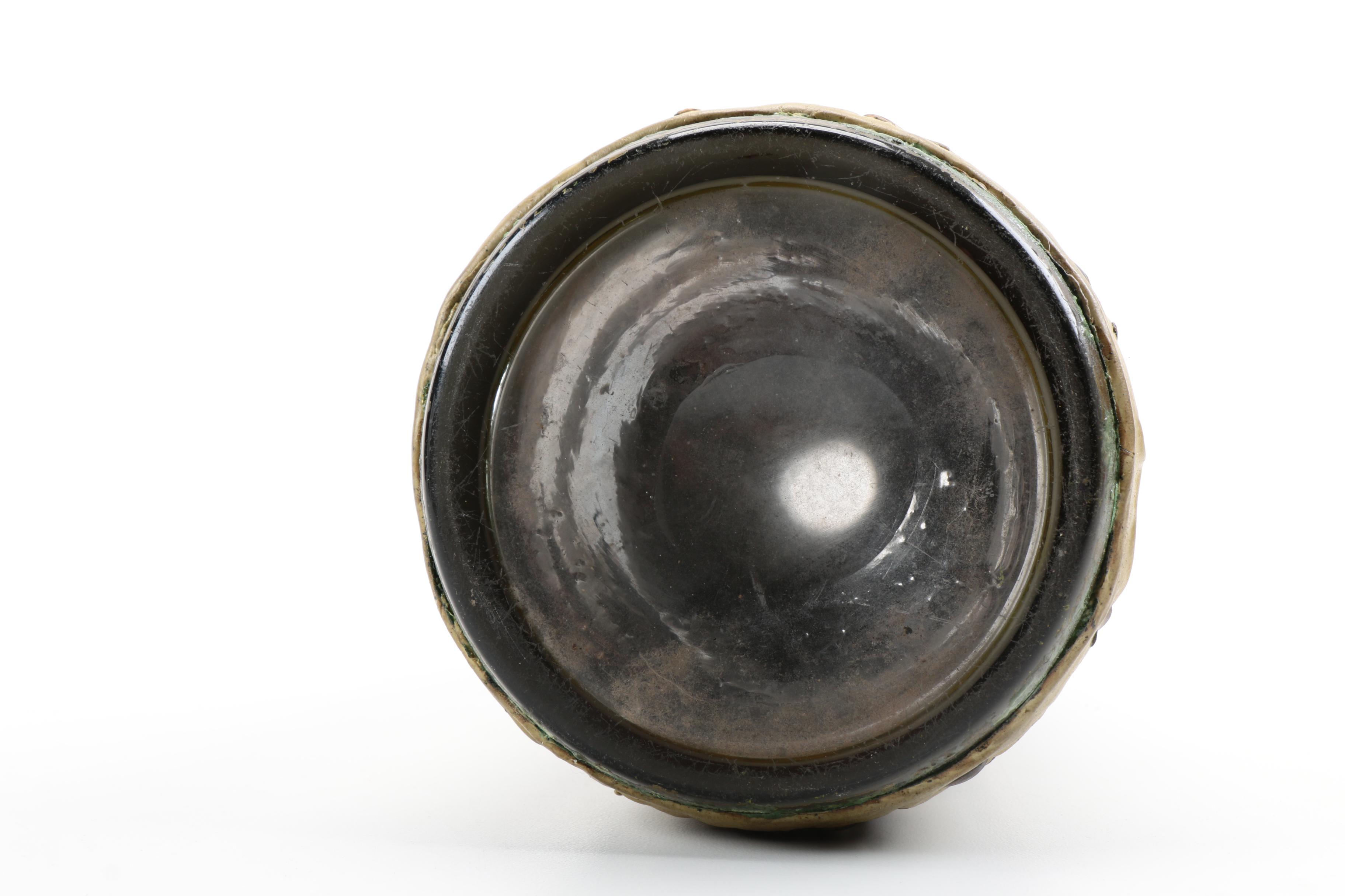 Ceramic Vase With Animal Surface Motif