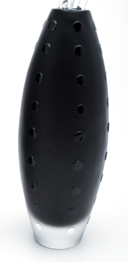 Orrefors Black Cased Glass vases