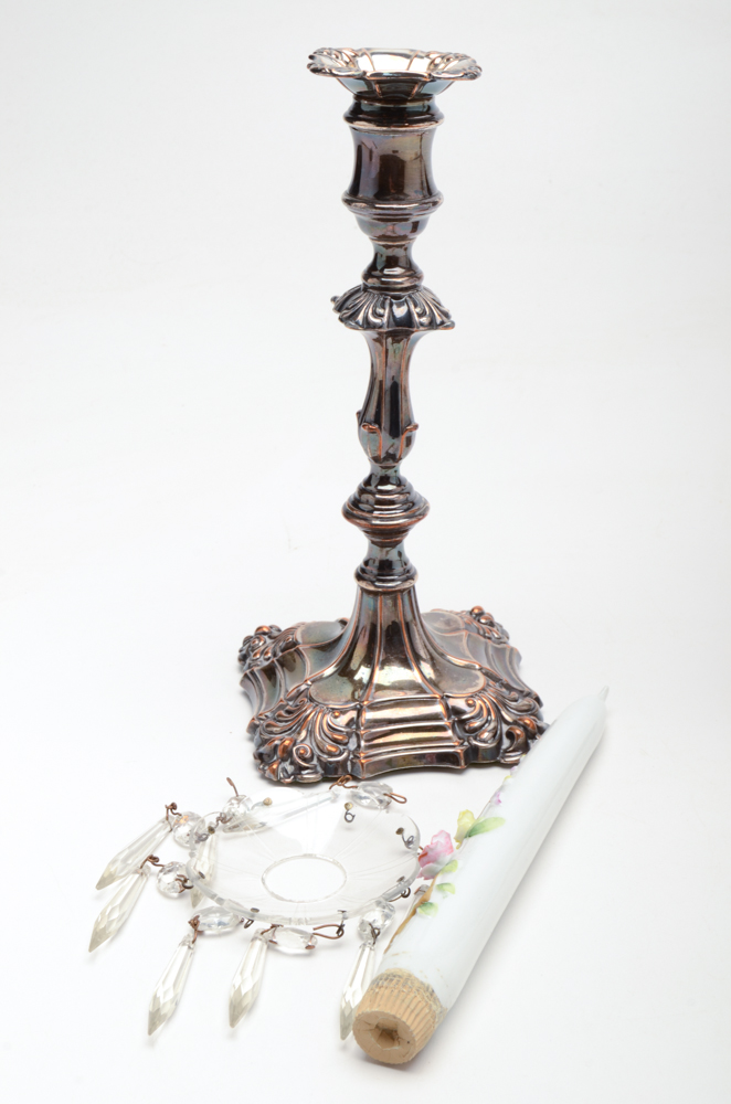 Pair of Silver Plate Candlesticks