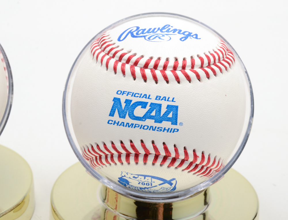 1994 World Series and Two NCAA World Series Baseballs