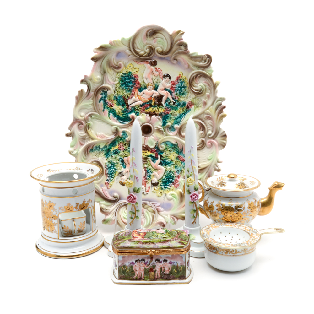 Assortment of Vintage Porcelain