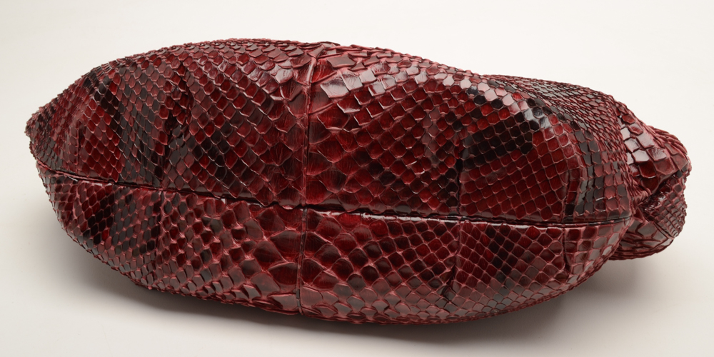 Judith Leiber Designer Snakeskin Handbag with Wallet