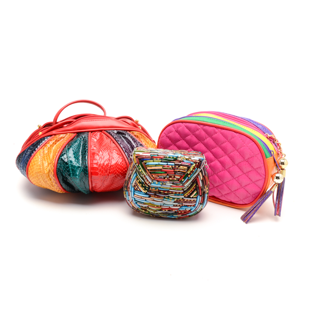 Collection of Colorful Handbags