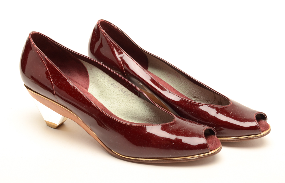 Two Pairs of Timothy's Collection Peep Toe Heels