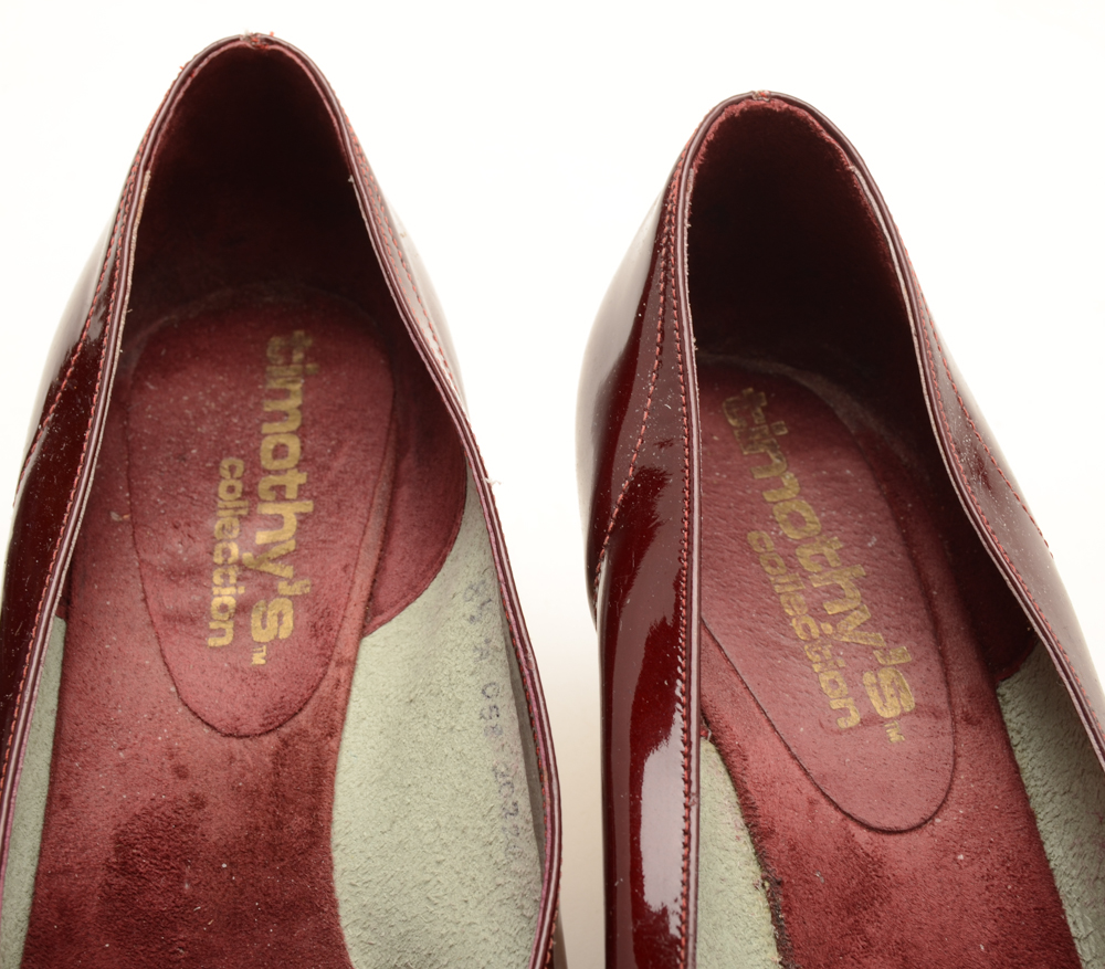 Two Pairs of Timothy's Collection Peep Toe Heels