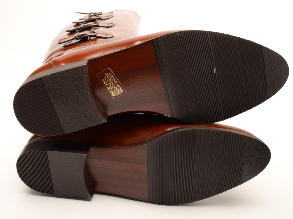 Saks Fifth Avenue Riding Boots and Coach Belt