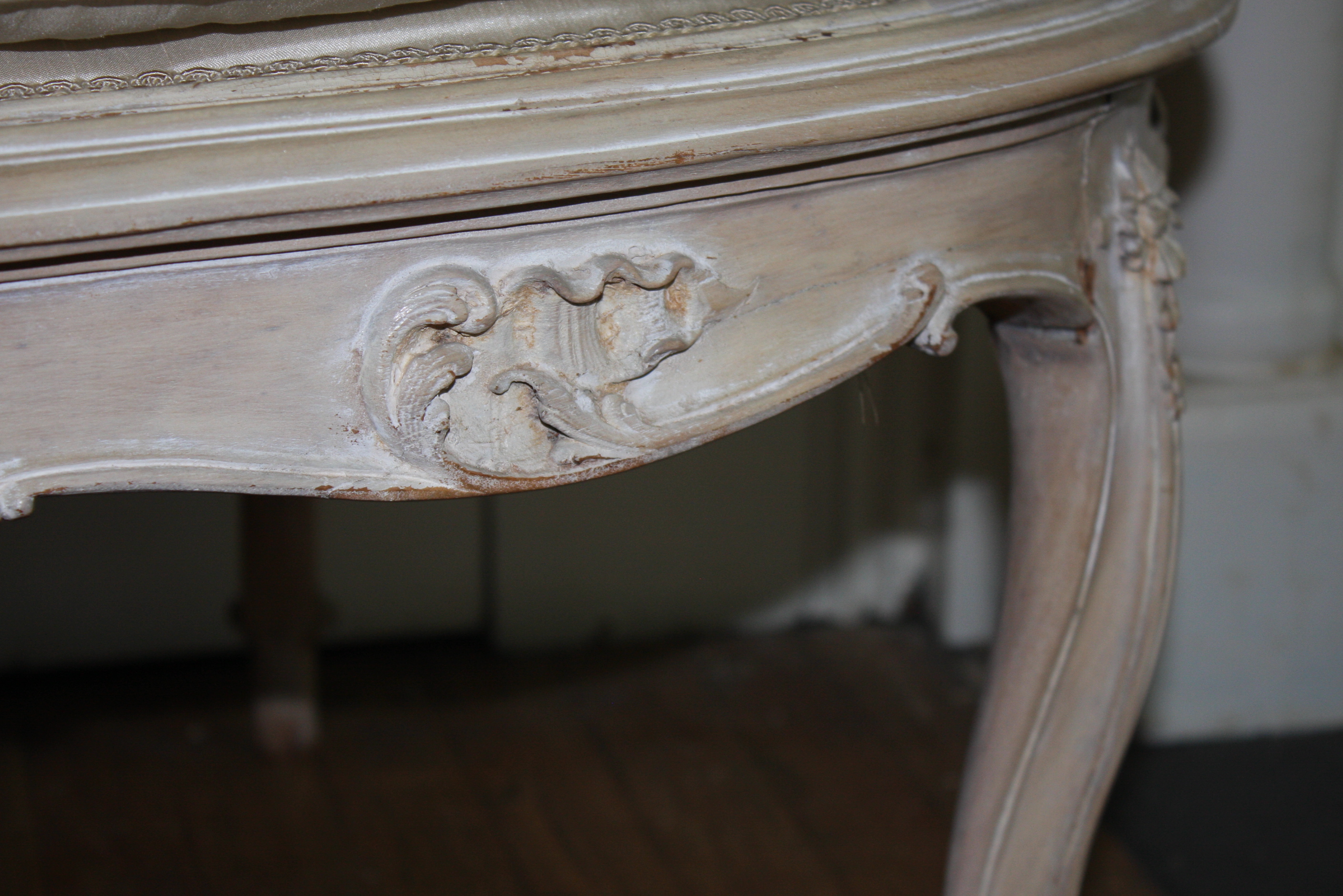 Louis XV Style Cane Back Chaise Lounge