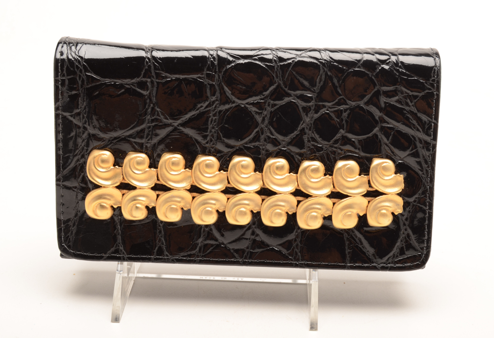 Glenn Miller for Ann Turk Designer Alligator Handbag and Wallet