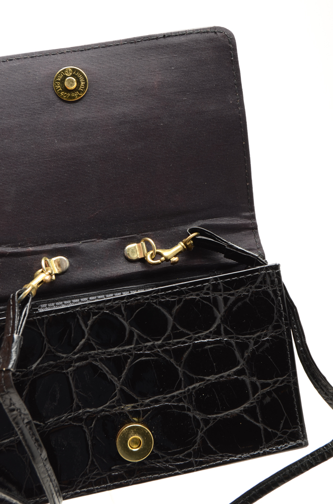 Glenn Miller for Ann Turk Designer Alligator Handbag and Wallet