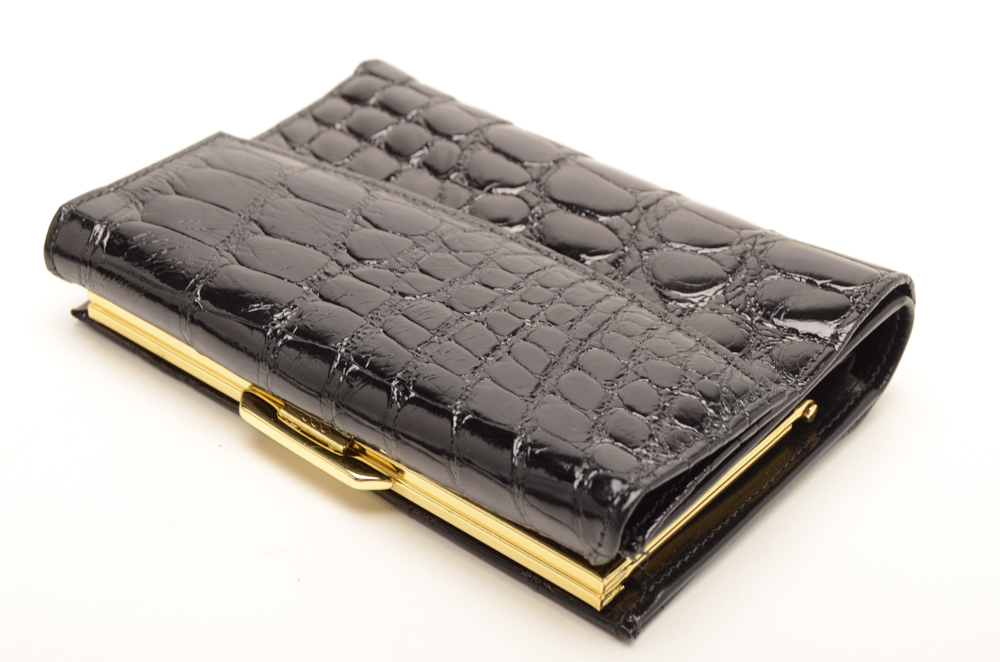 Glenn Miller for Ann Turk Designer Alligator Handbag and Wallet