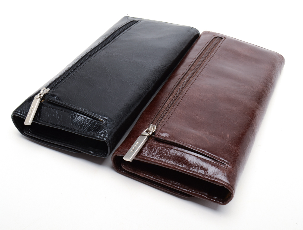 Two Hobo International Leather Wallets