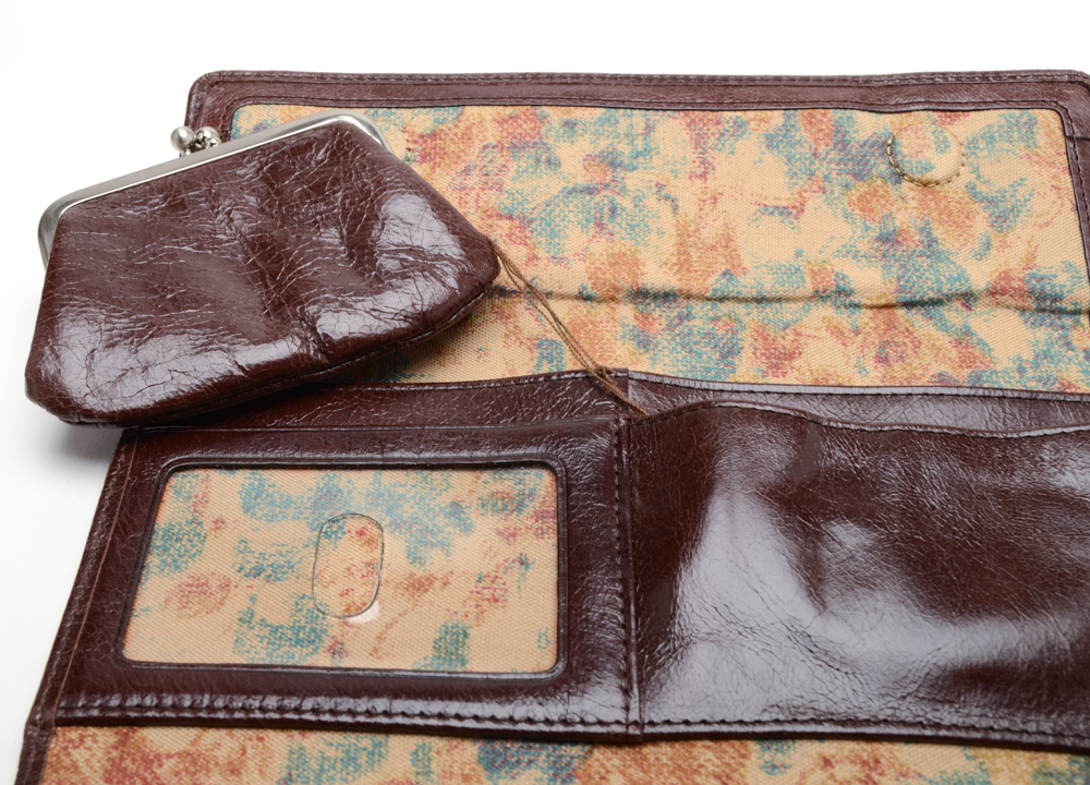 Two Hobo International Leather Wallets