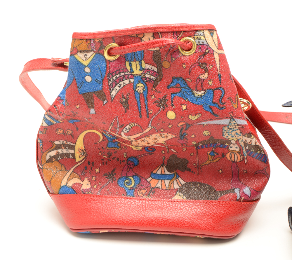 Collection of Piero Guidi "Magic Circus" Handbags and Wallets