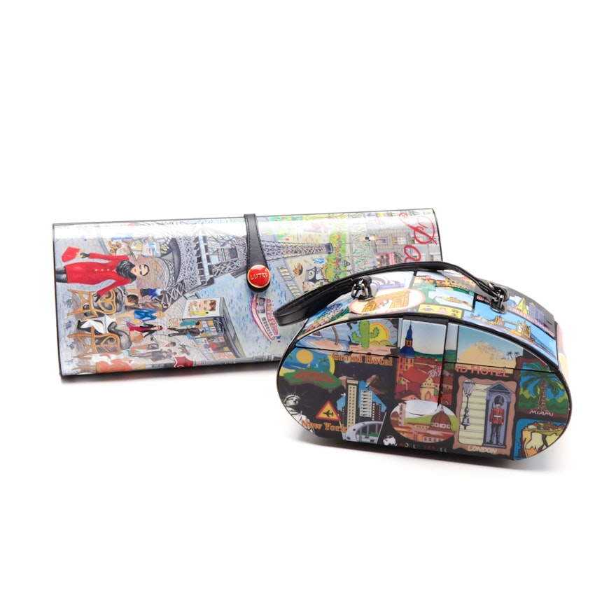 Pair of Plastic Travel Purses