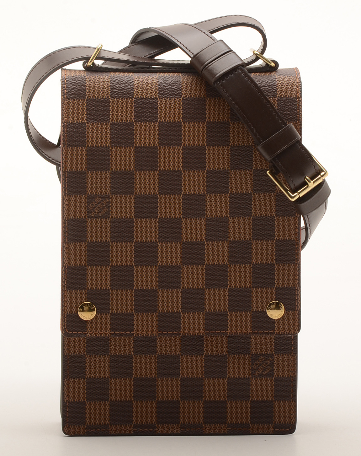 Louis Vuitton Damier Ebène Crossbody Bag and Wallet