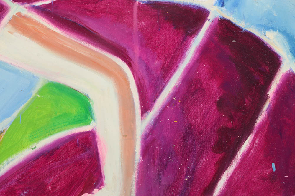 Phillip Callahan Oil Painting of Stylized Figures