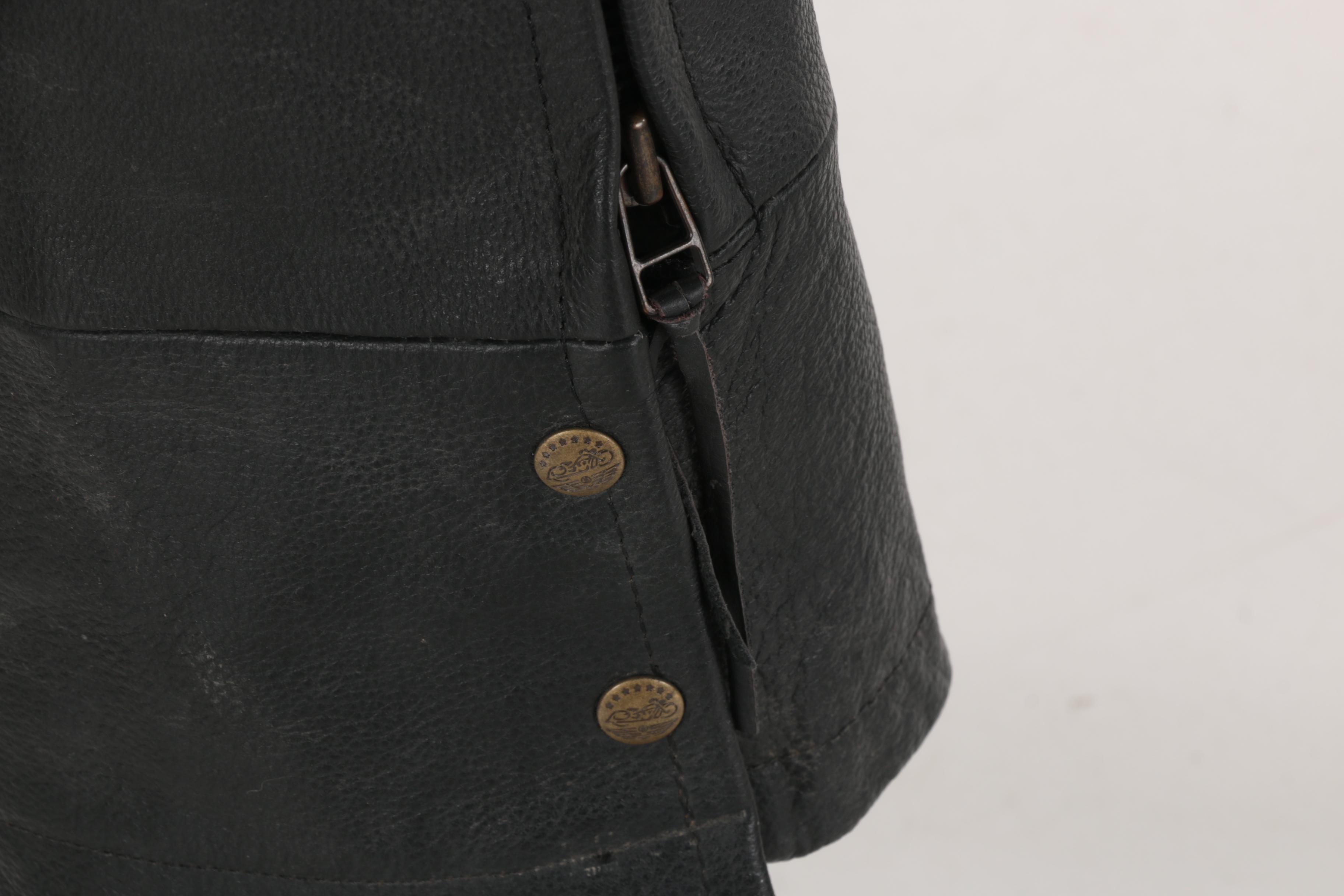 Men's Easyriders Black Leather Chaps