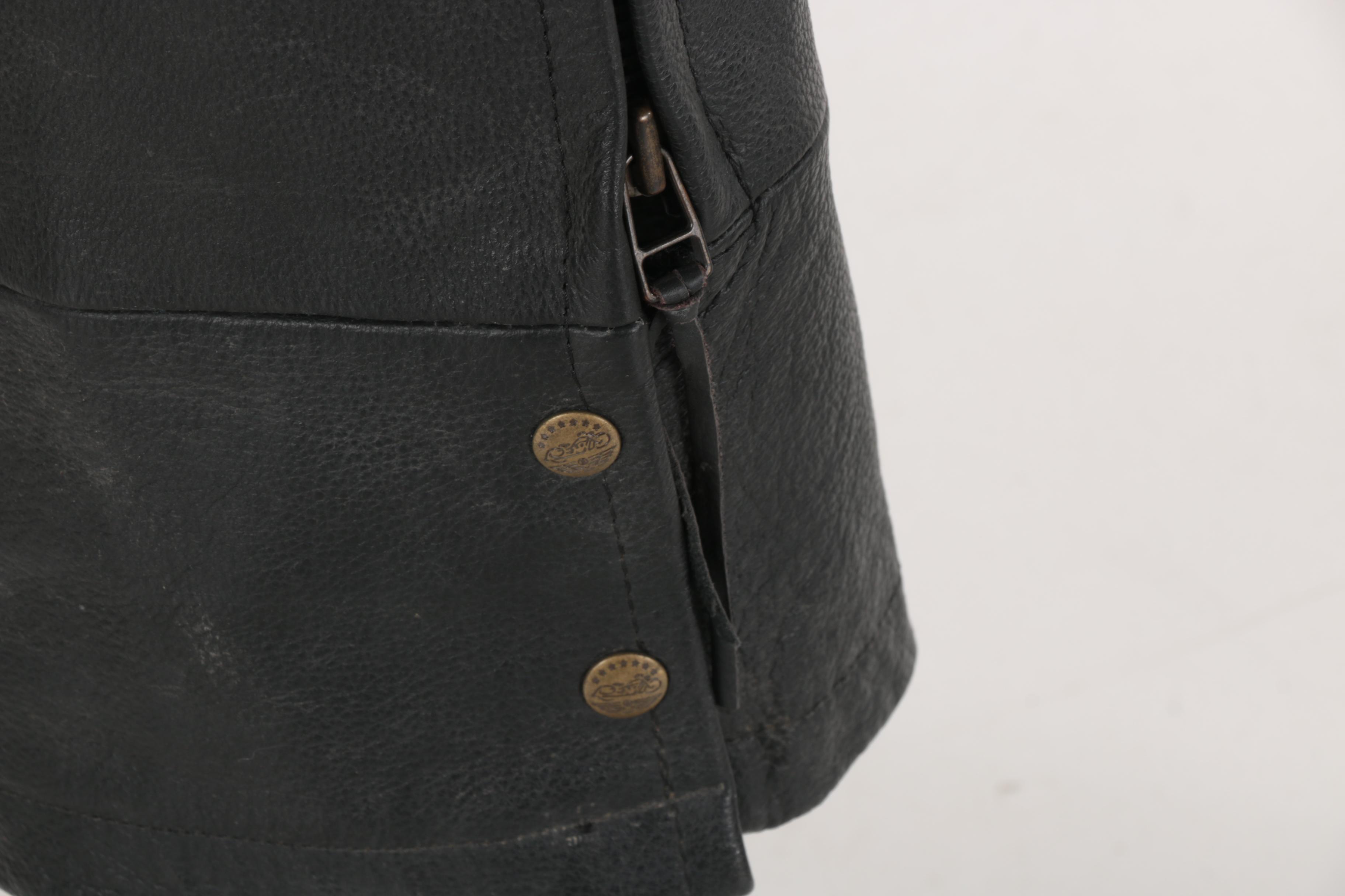 Men's Easyriders Black Leather Chaps