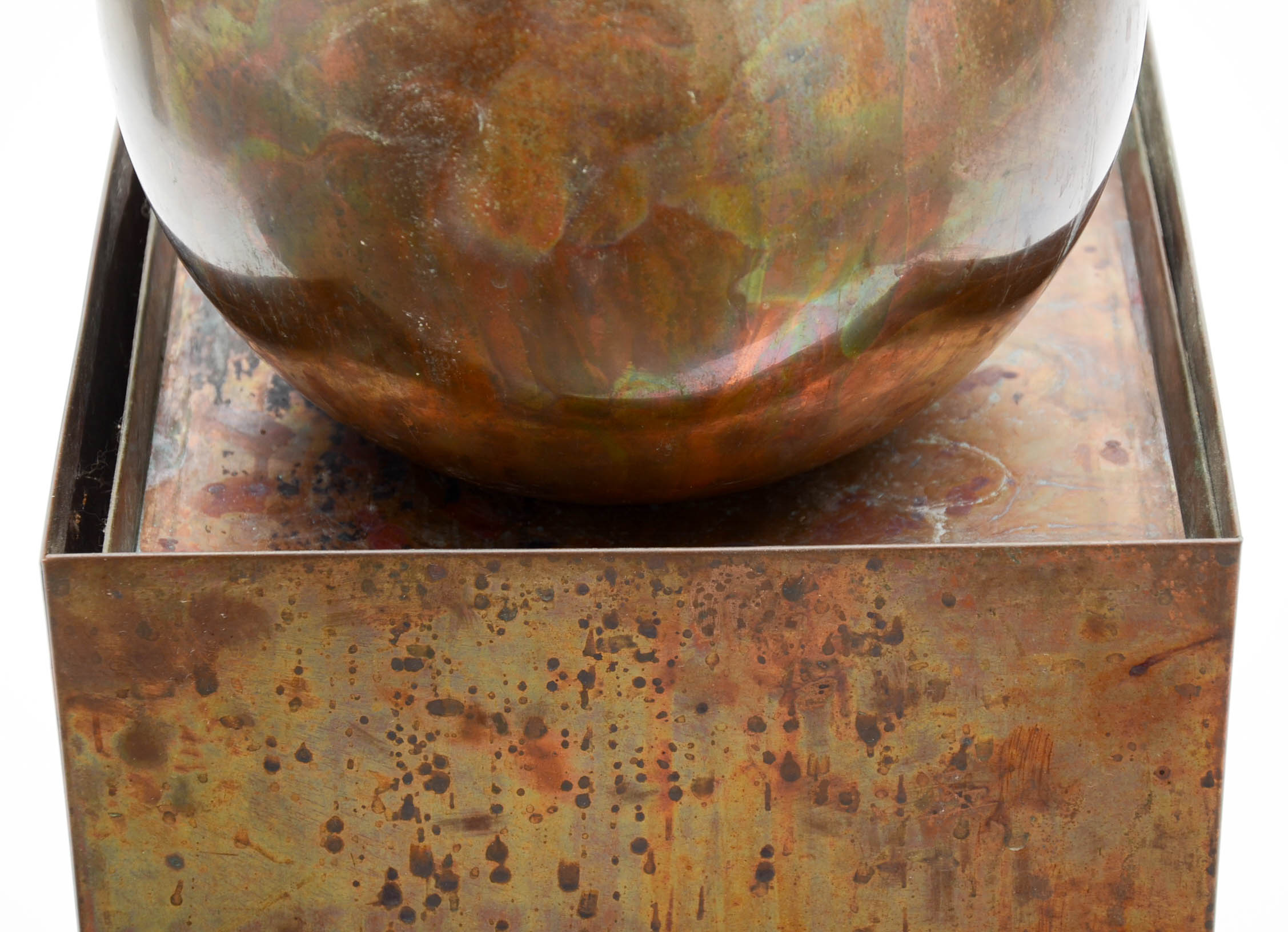 Modernist Copper Fountain