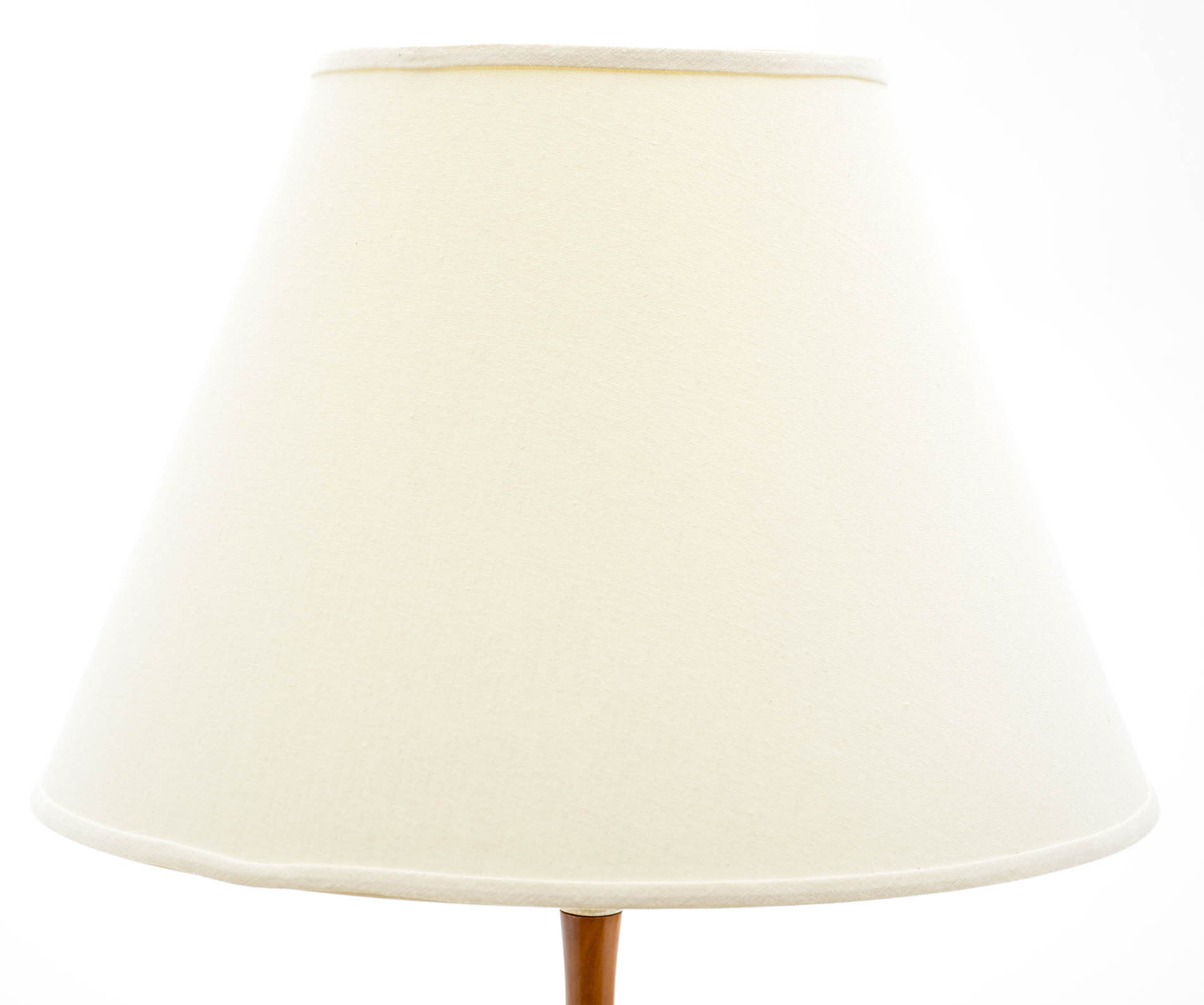 Pair of Mid Century Modern Ceramic and Wood Table Lamps