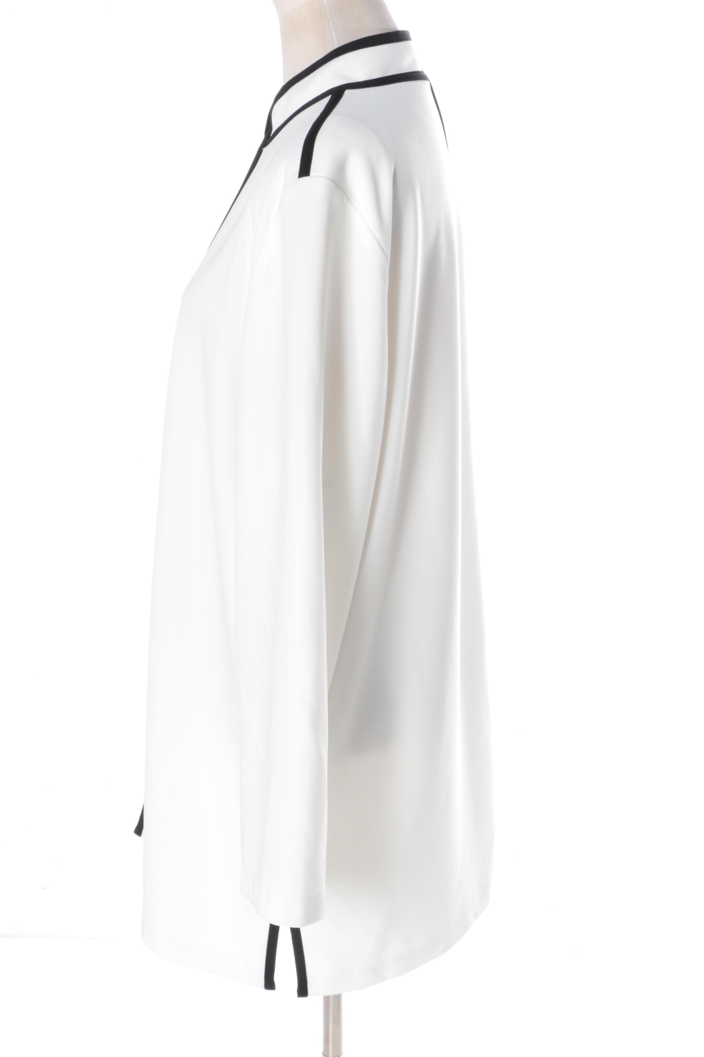 Pepe Runa Red Dress and White Blazer