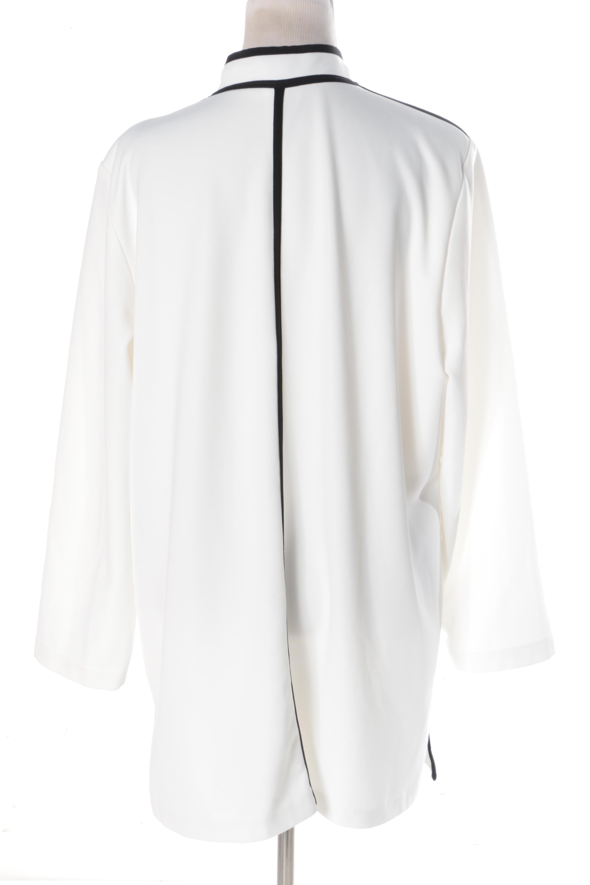 Pepe Runa Red Dress and White Blazer