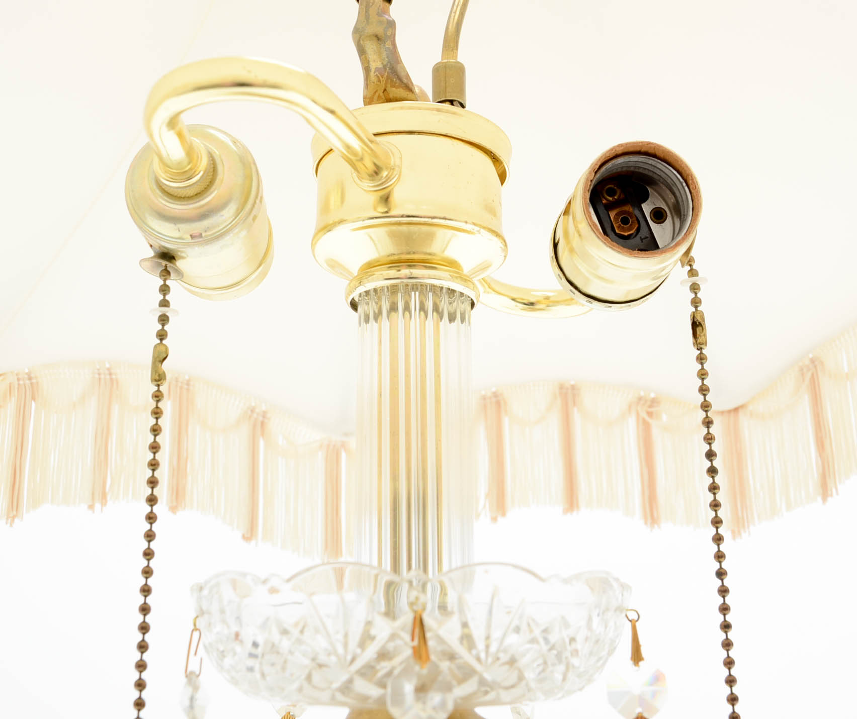 Cast Brass Cherub Table Lamp