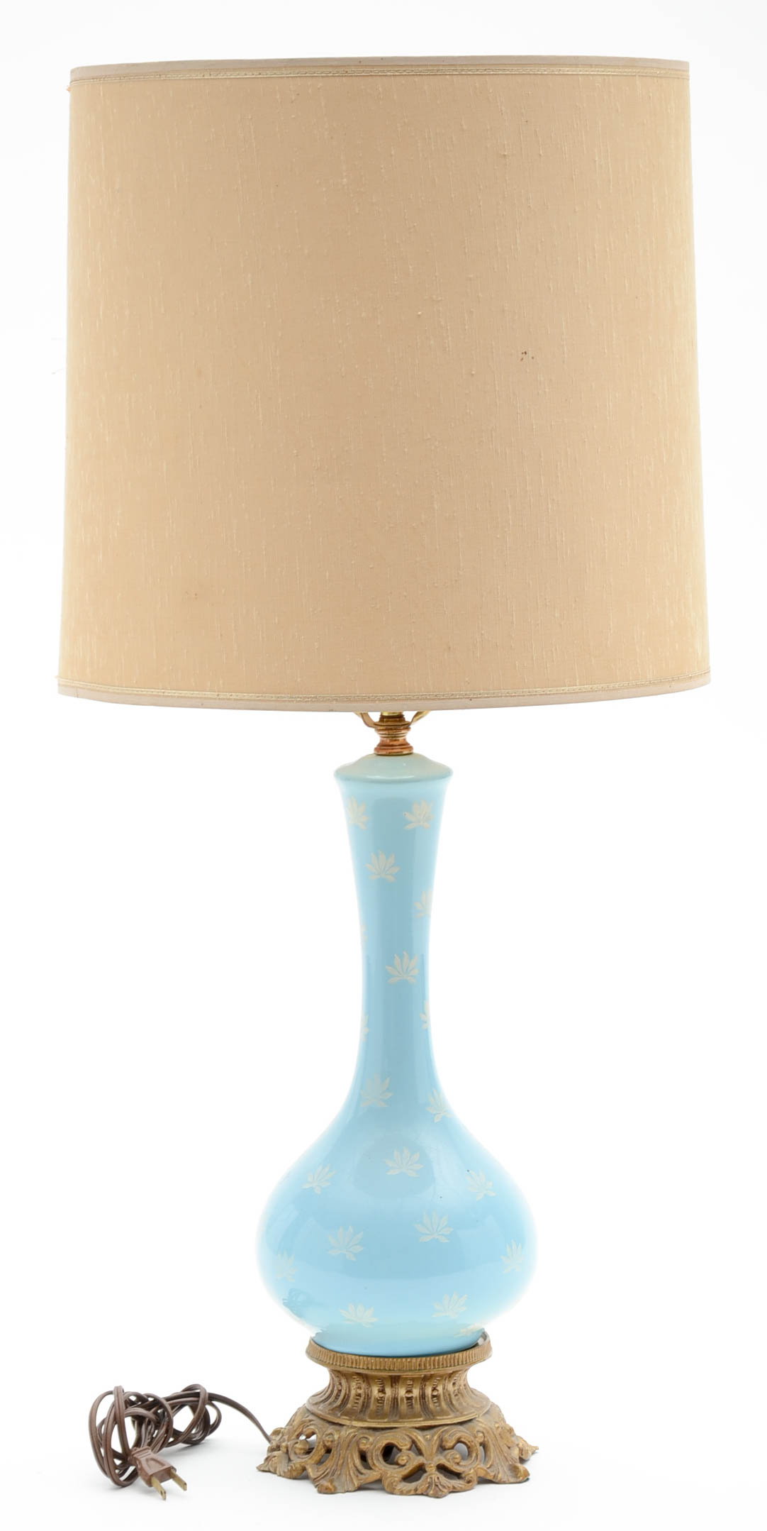 Vintage Blue Ceramic Table Lamp