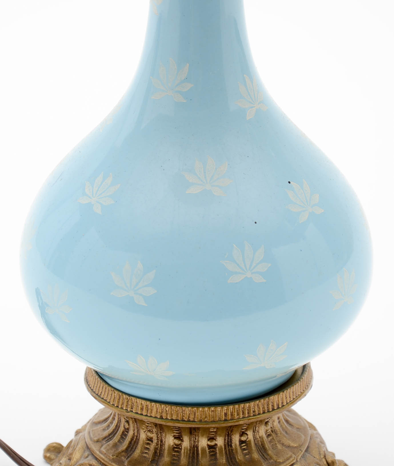 Vintage Blue Ceramic Table Lamp