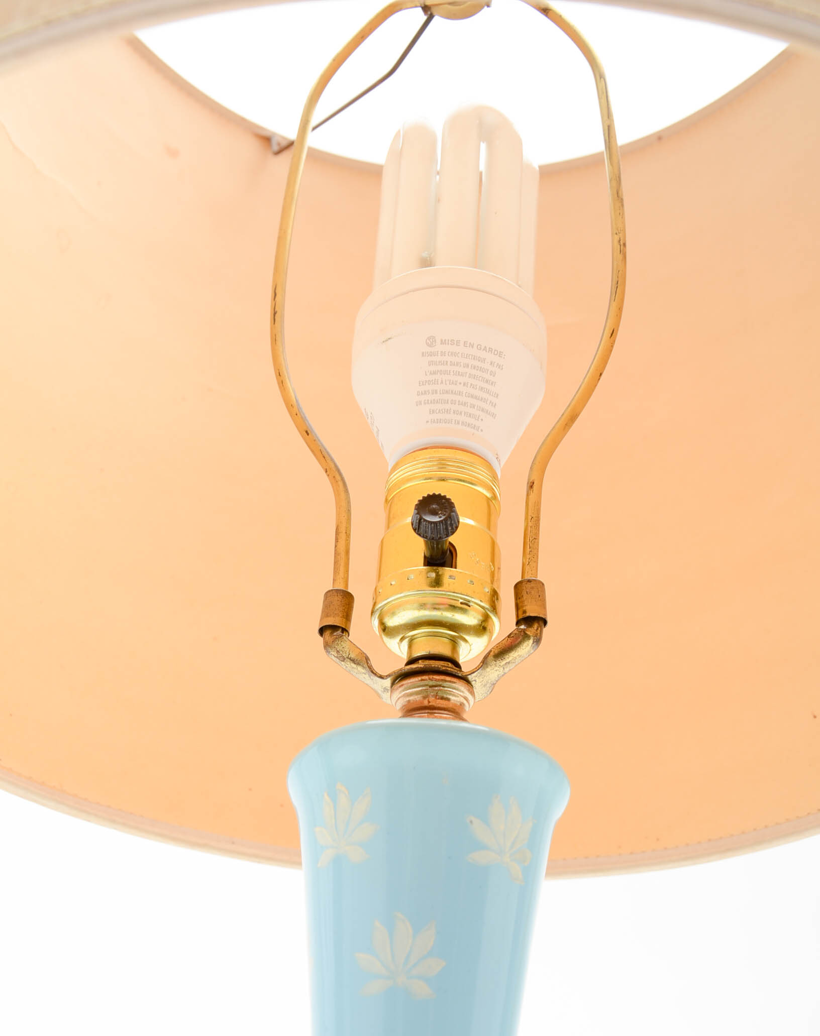 Vintage Blue Ceramic Table Lamp