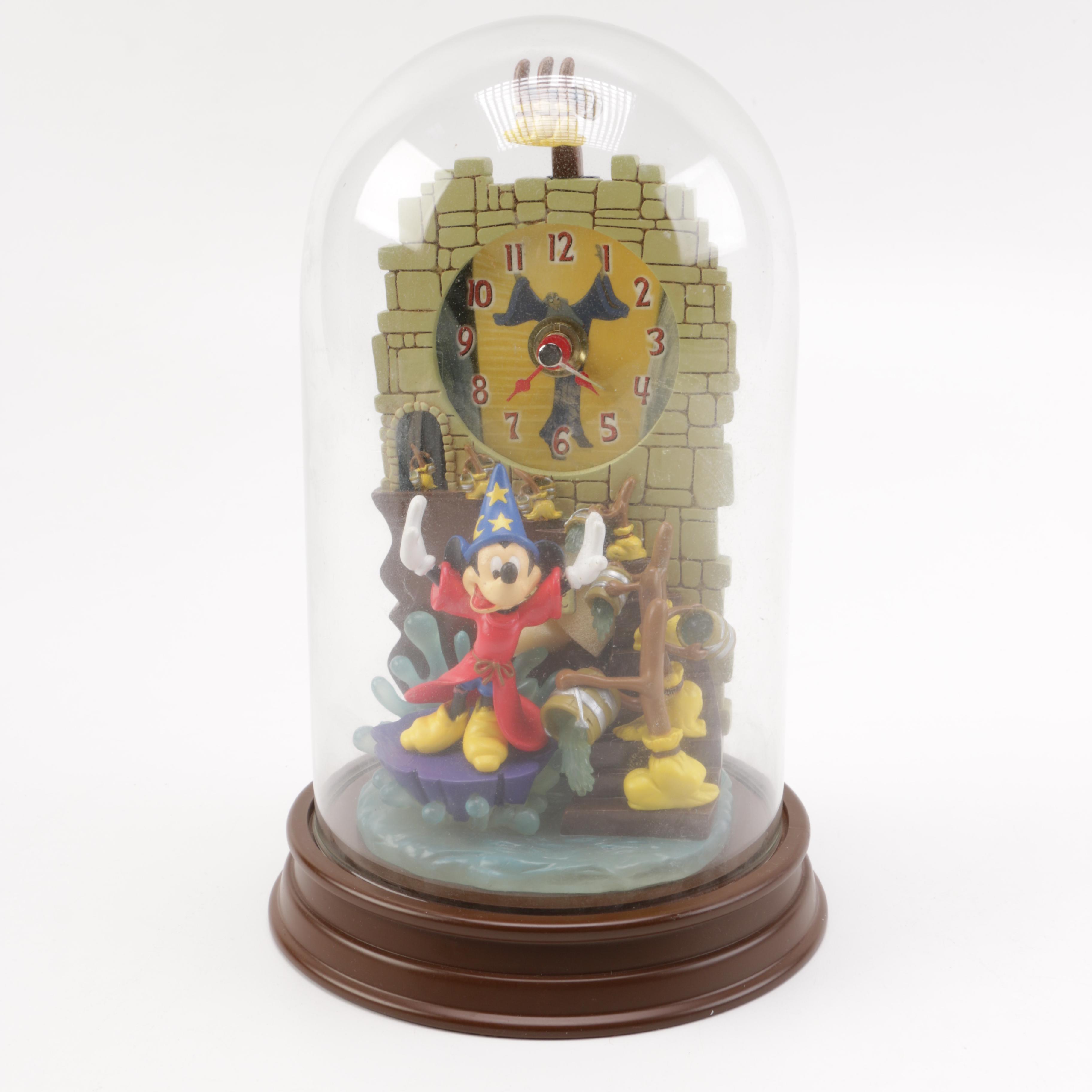 Mickey Mouse "Sorcerer's Apprentice" Domed Clock