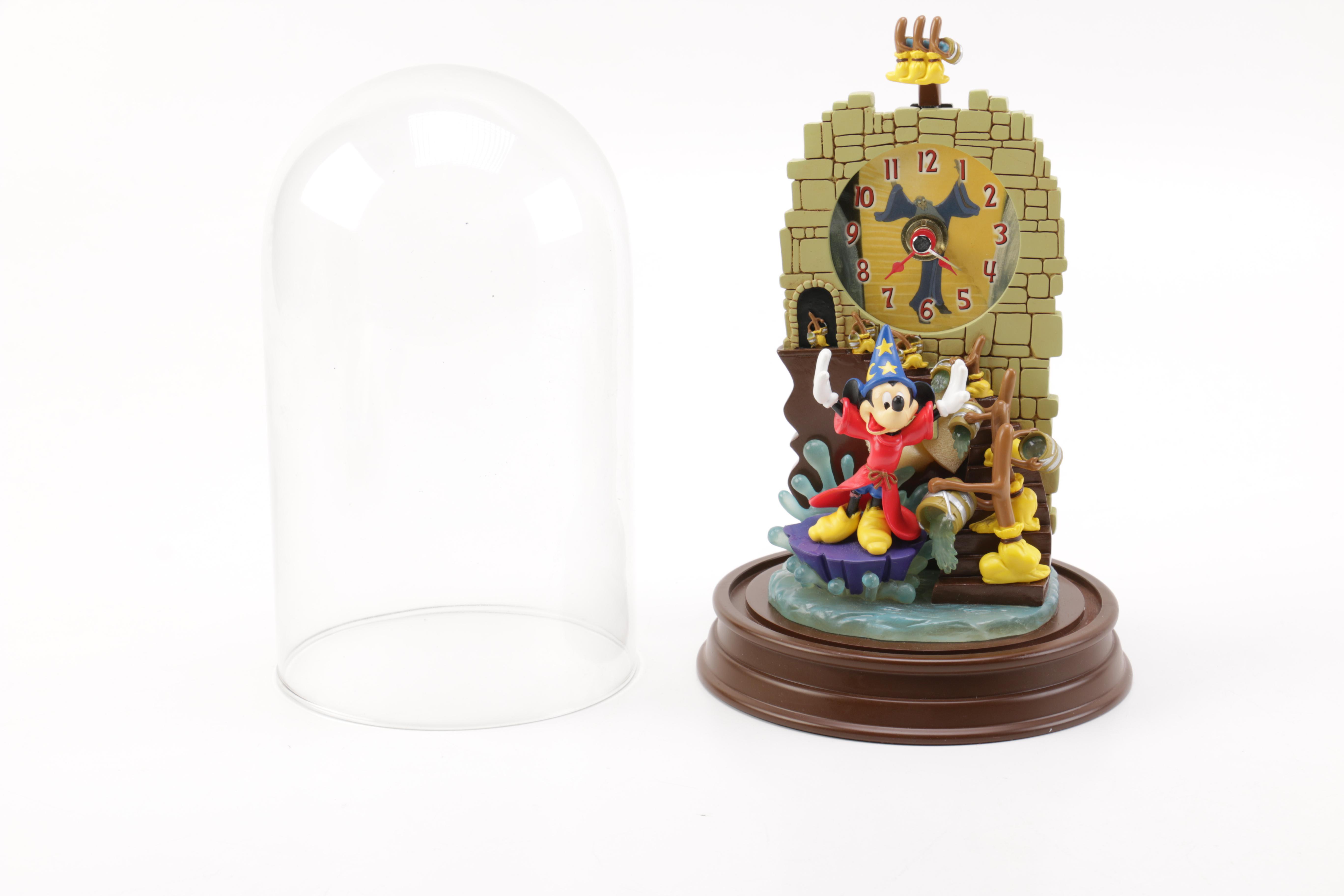 Mickey Mouse "Sorcerer's Apprentice" Domed Clock