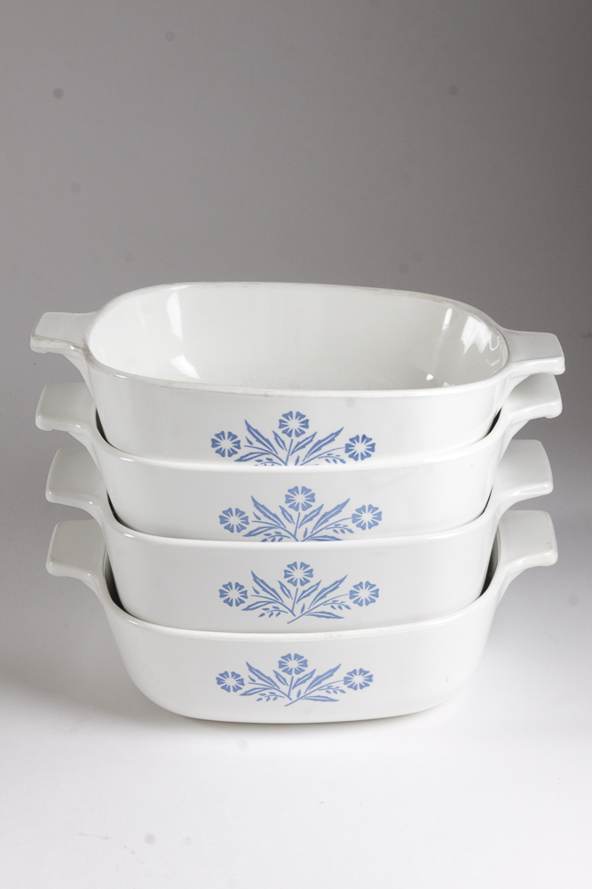 Large Collection of Corning Ware Casseroles and Baking Dishes