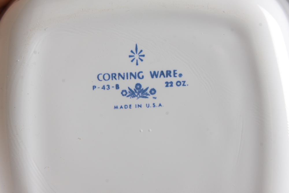 Large Collection of Corning Ware Casseroles and Baking Dishes
