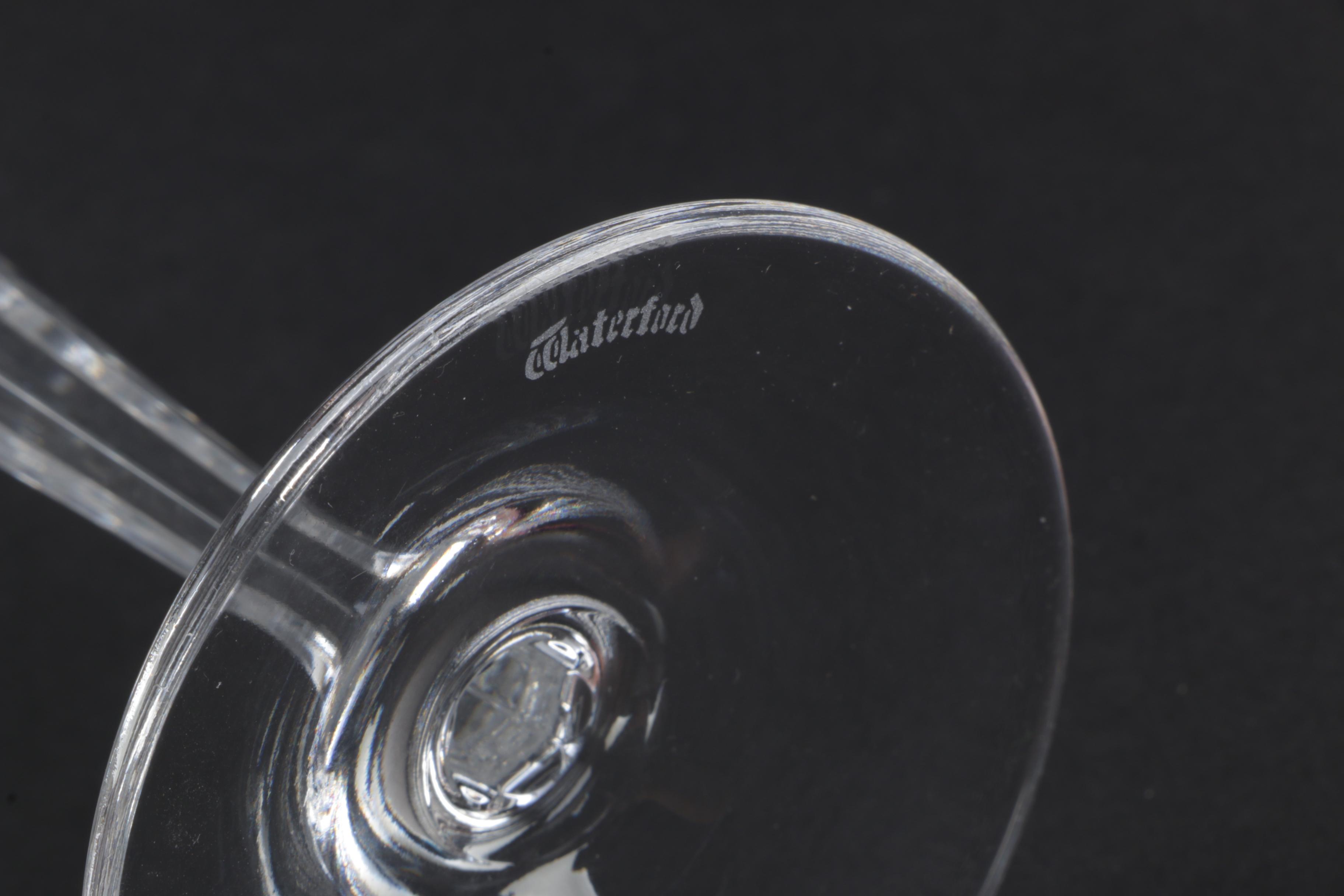 Complete Set of Waterford Crystal "Millennium Collection" Champagne Flutes