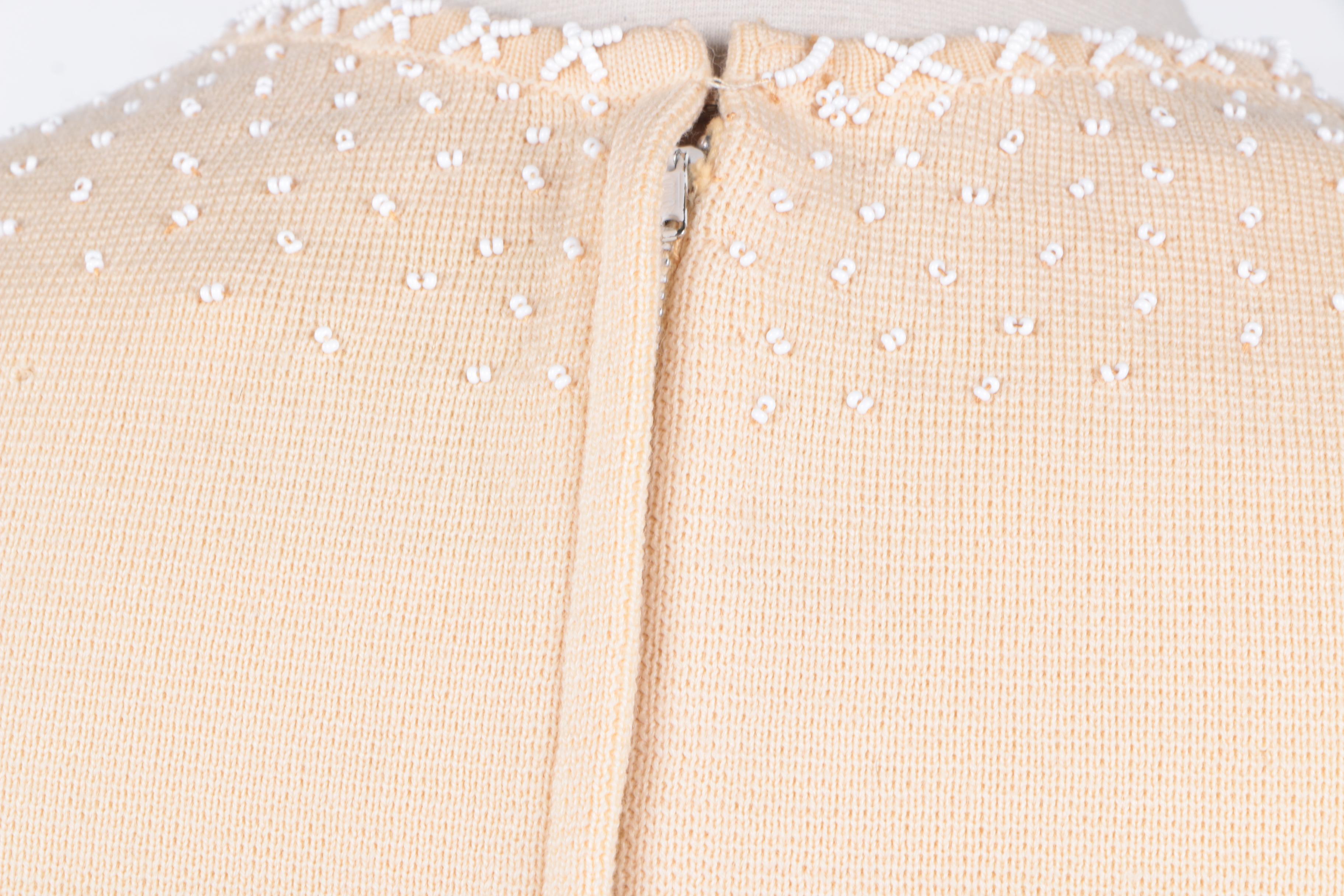 Women's Circa 1950s Vintage Beaded Sleeveless Top