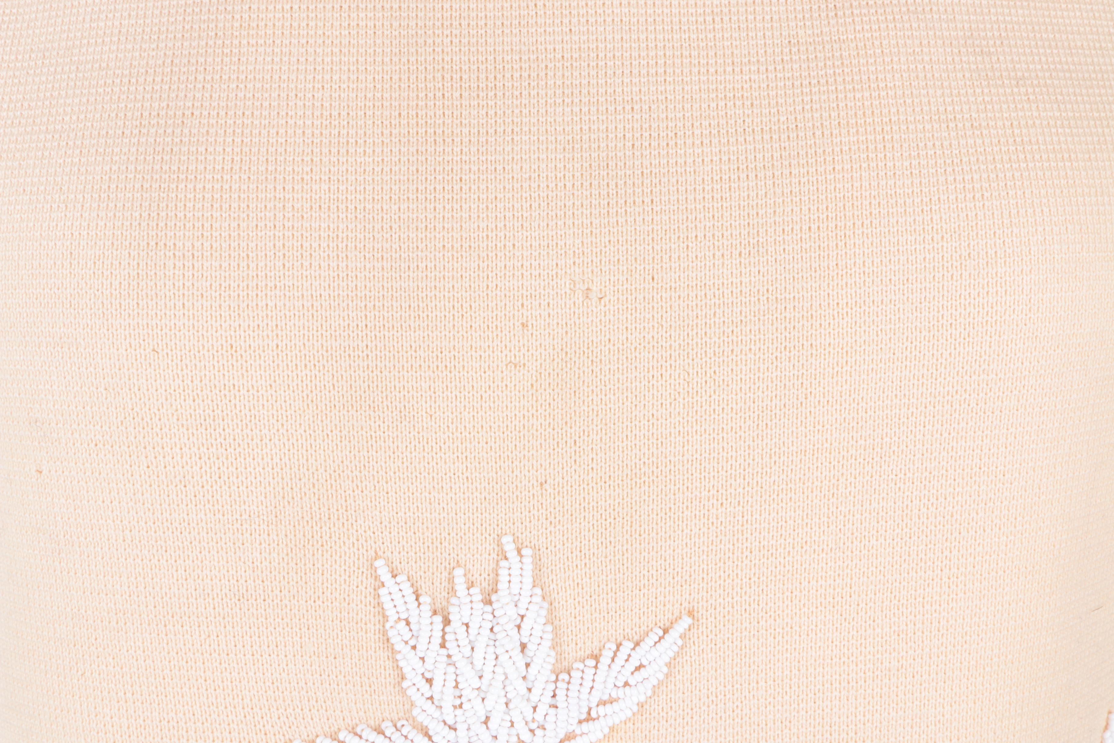 Women's Circa 1950s Vintage Beaded Sleeveless Top