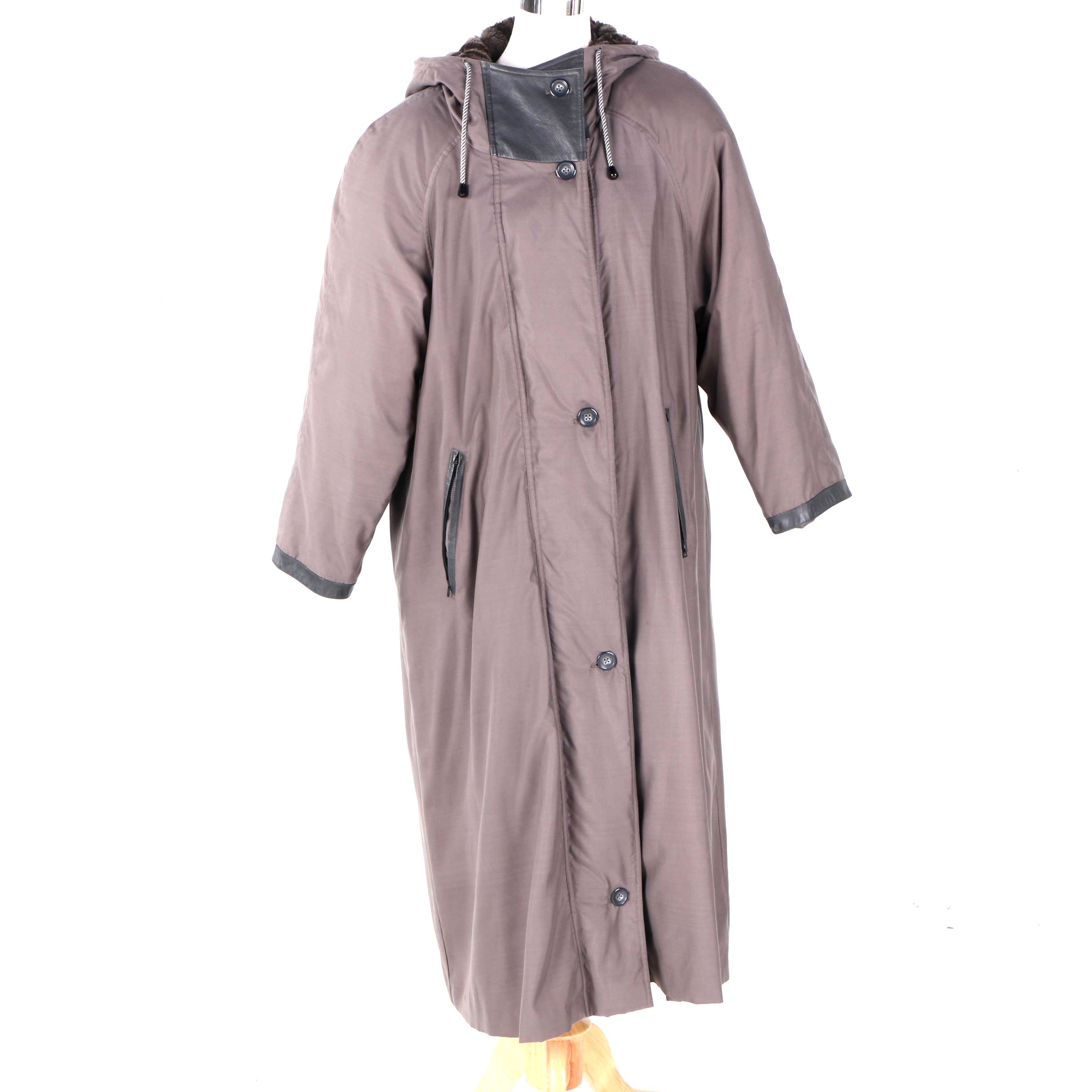 Irwin Ware Fur Collection Sheared Beaver Fur Lined Coat