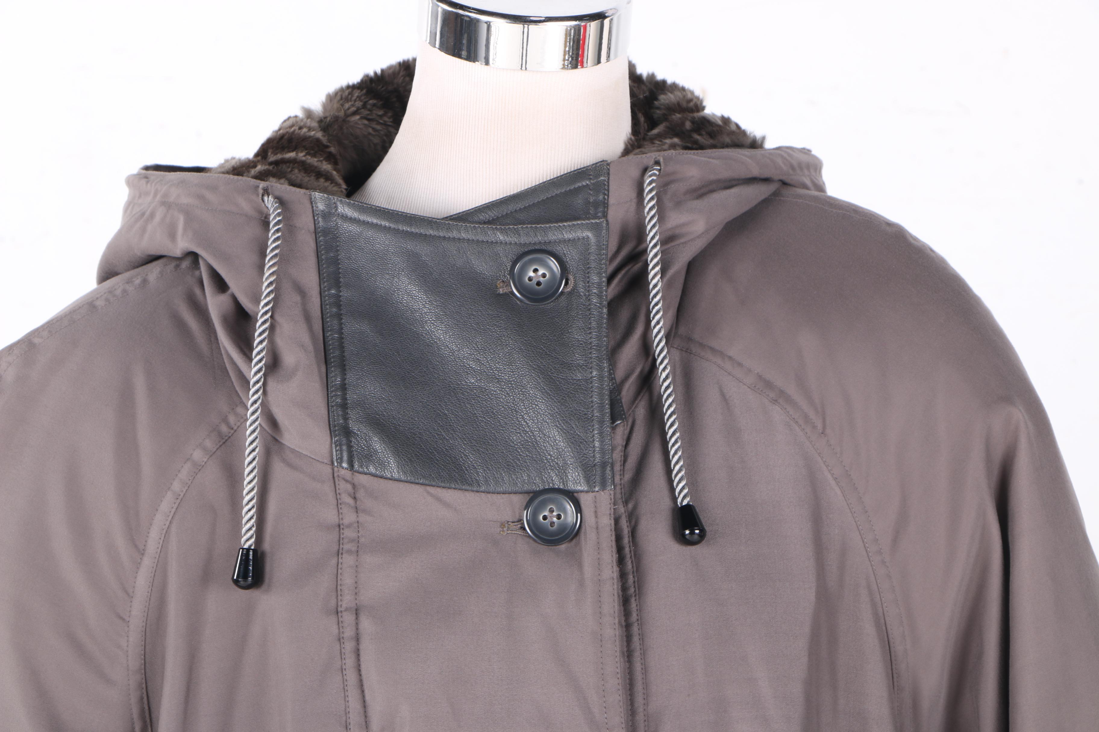 Irwin Ware Fur Collection Sheared Beaver Fur Lined Coat