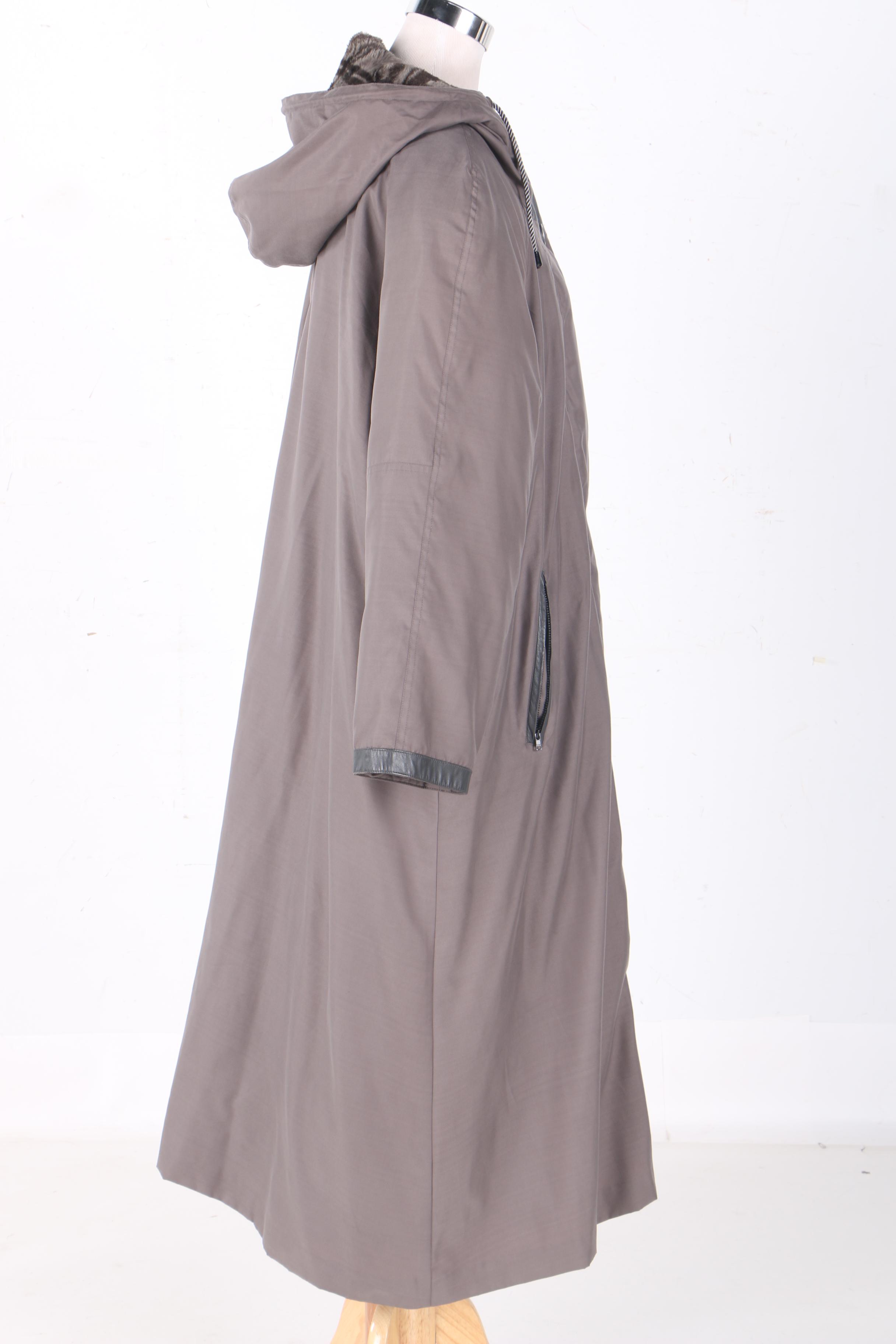 Irwin Ware Fur Collection Sheared Beaver Fur Lined Coat