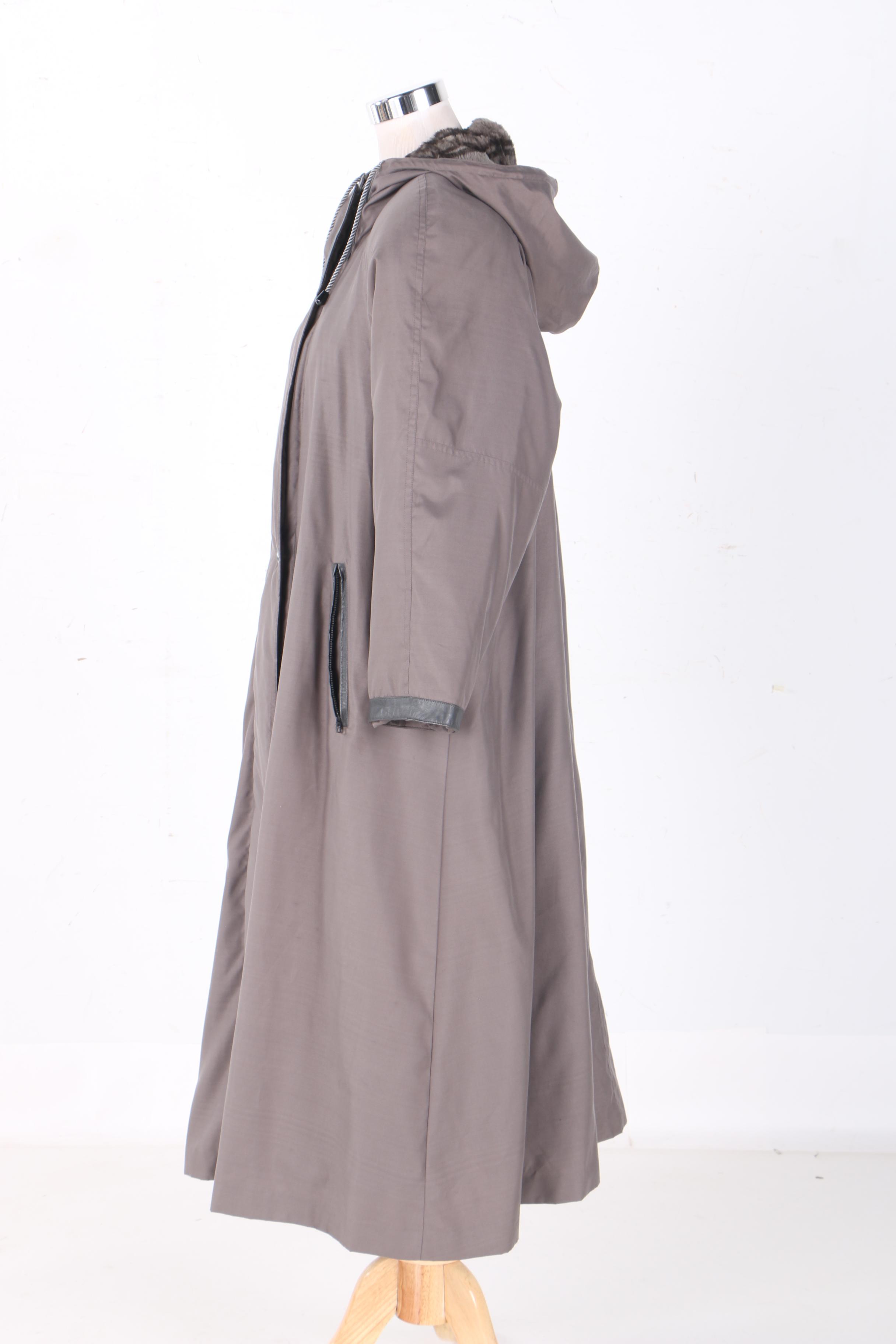 Irwin Ware Fur Collection Sheared Beaver Fur Lined Coat