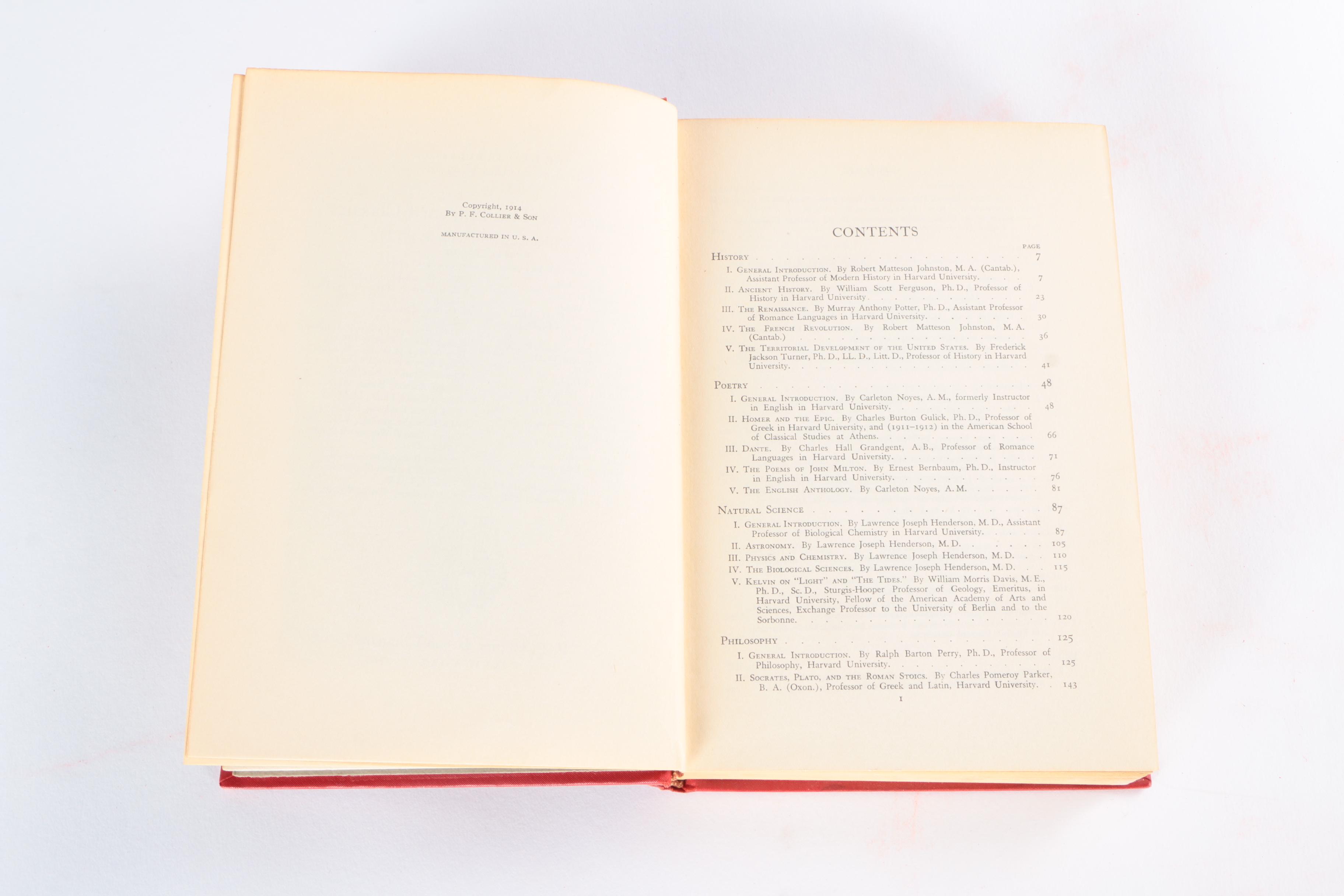 Early 20th-Century "The Harvard Classics" Multi-Volume Set