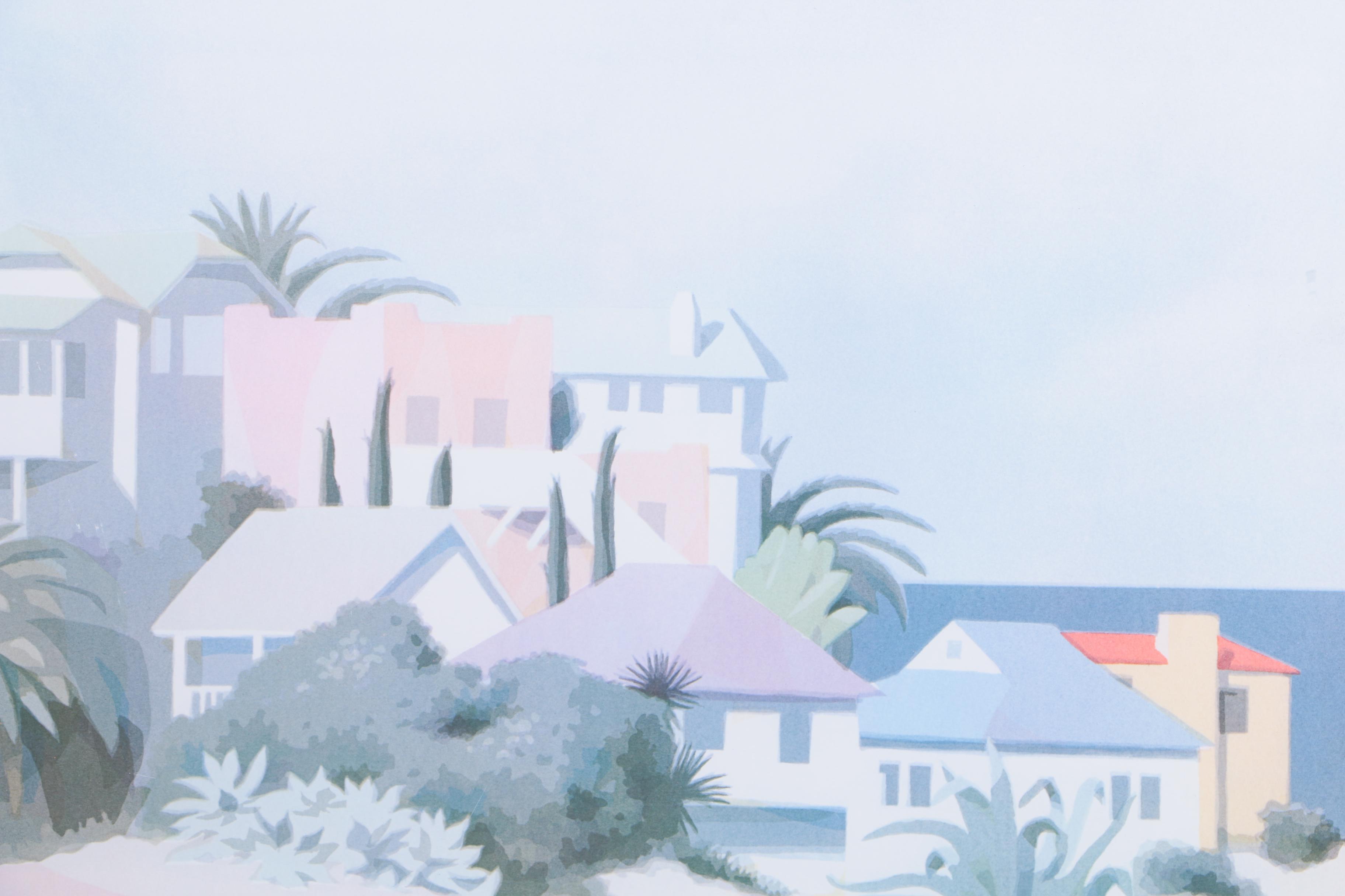 Offset Lithograph After William Buffett "Santa Catalina"