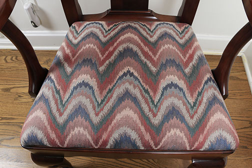 Cherry Queen Anne Style Dining Table And Six Chairs