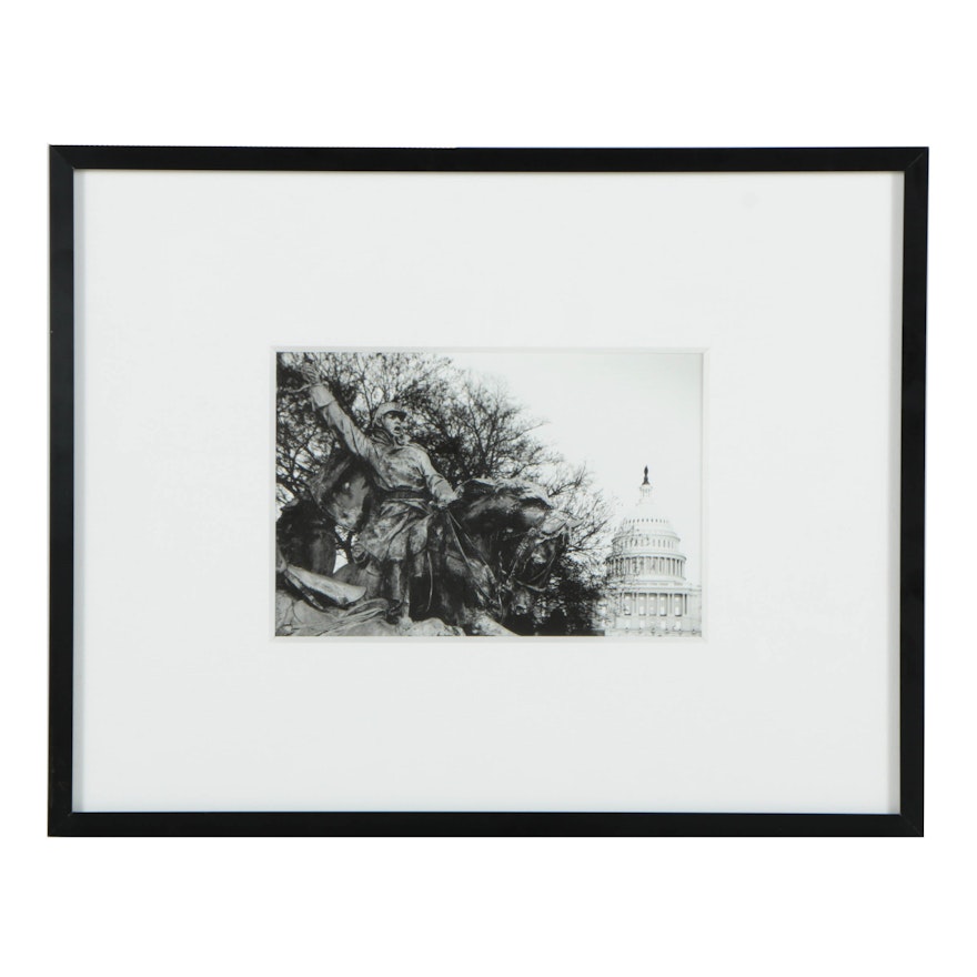 Black and White Photograph on Paper of Ulysses S. Grant Memorial