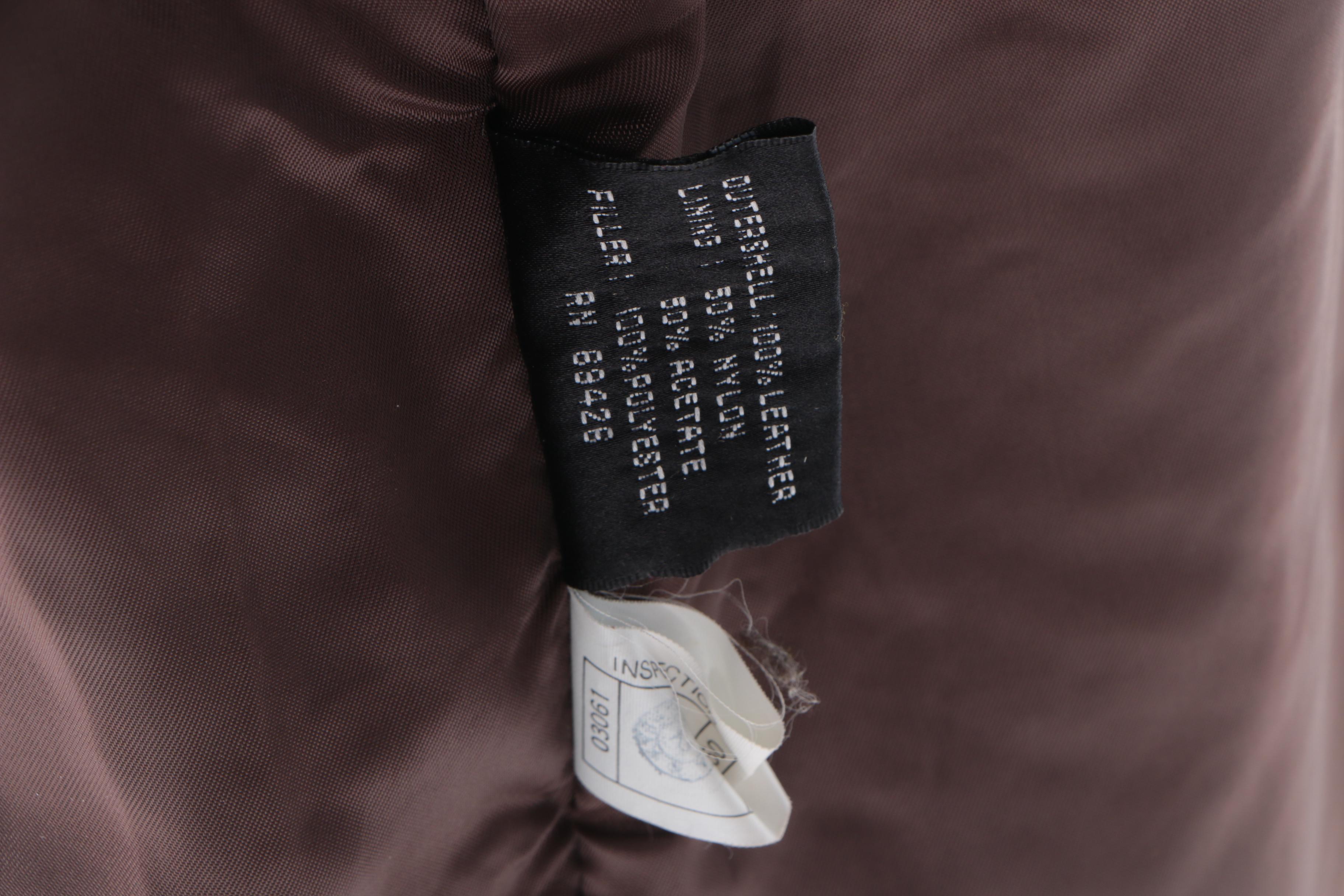 Men's Tiboa Dark Brown Leather Parka