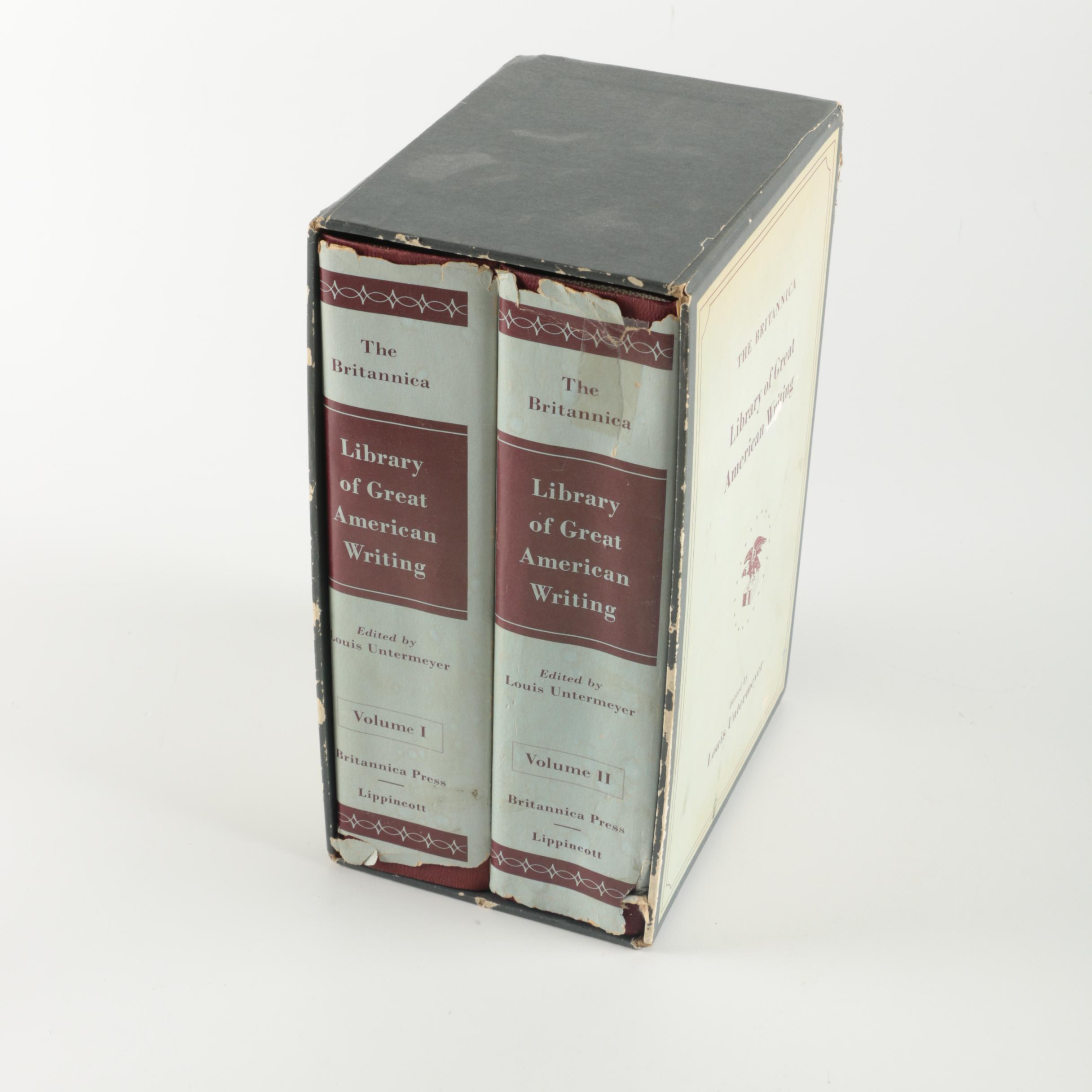 1960 Two-Volume "The Britannica Library of Great American Writing"