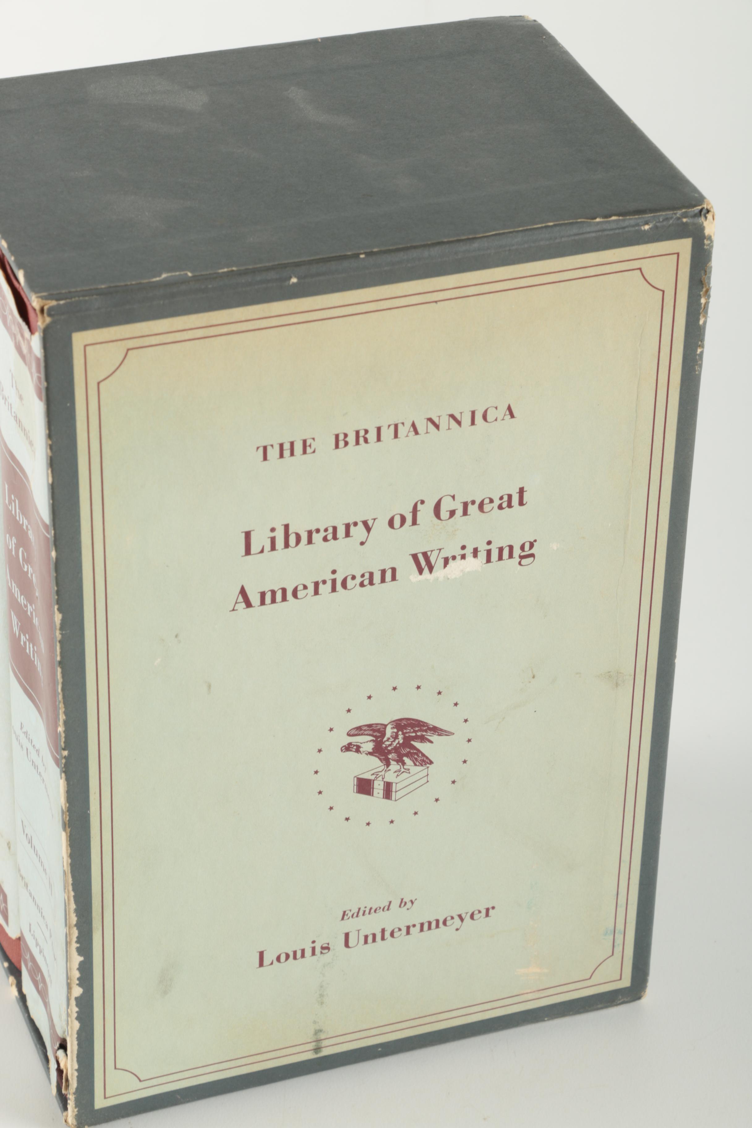 1960 Two-Volume "The Britannica Library of Great American Writing"